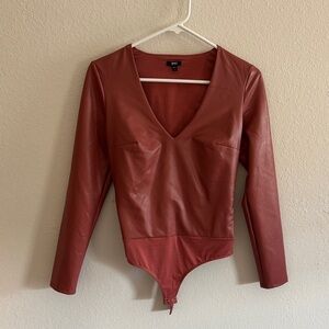 Women’s pleather bodysuit